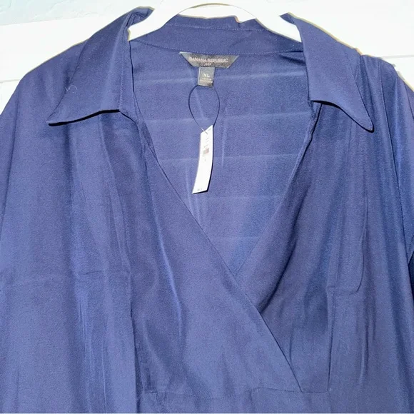 NWT Banana Republic Factory Collared Bib Top XL - Picture 3 of 7